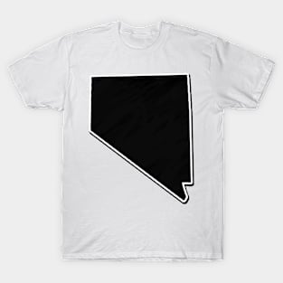 Black Nevada Outline T-Shirt